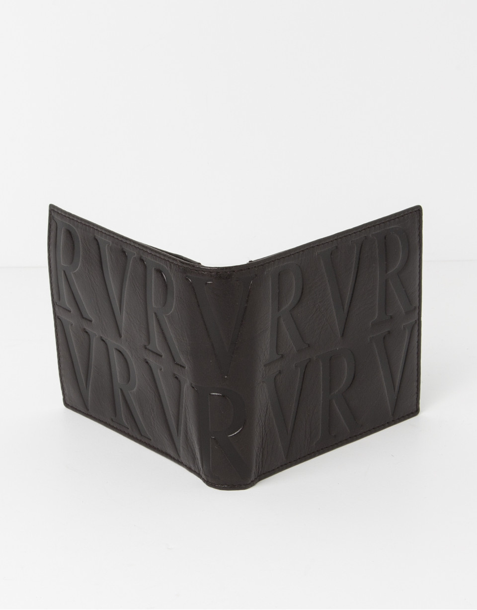 Brown leather wallet with change purse inside