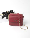 Red shoulder bag