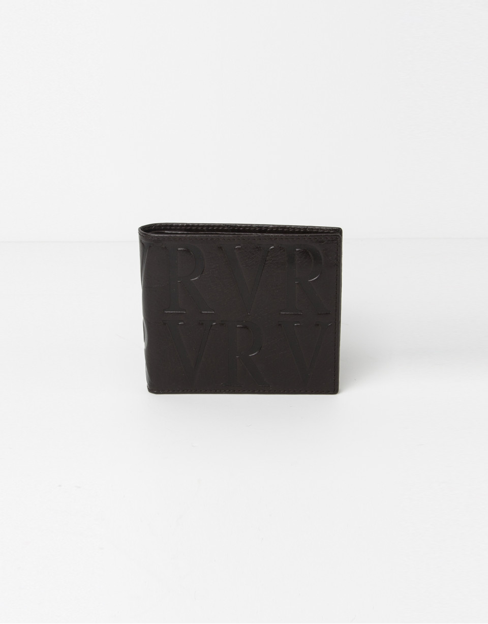 Brown leather wallet with change purse inside