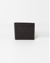 Black leather wallet with change purse inside