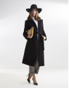 Black structured coat