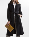 Black structured coat