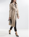 Camel structured coat