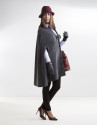 Capa lana cashmire gris
