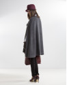 Capa lana cashmire gris