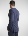Traje slim fit cuadro azul marino