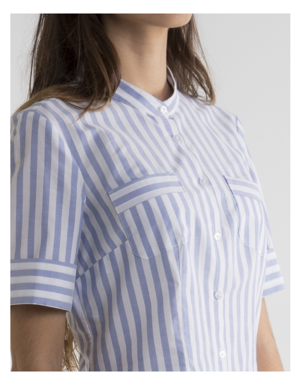 Striped short sleeved shirt