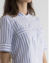 Striped short sleeved shirt