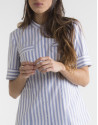 Striped short sleeved shirt