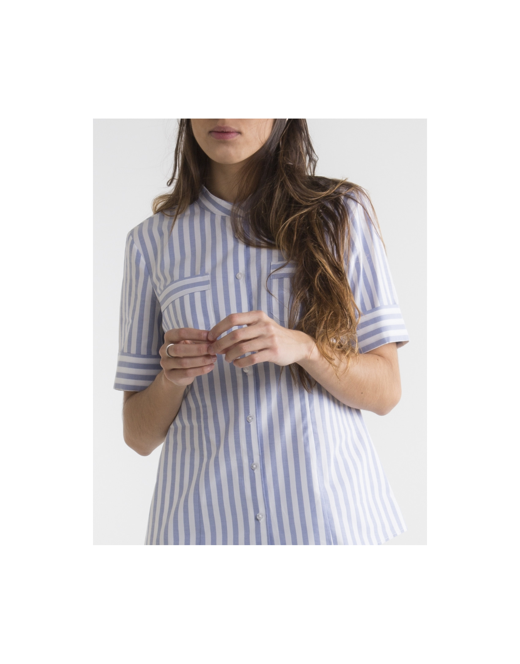 Camisa rayas manga corta