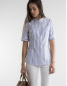 Striped short sleeved shirt