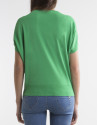 Green loose sweater
