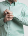 Camisa Oxford verde