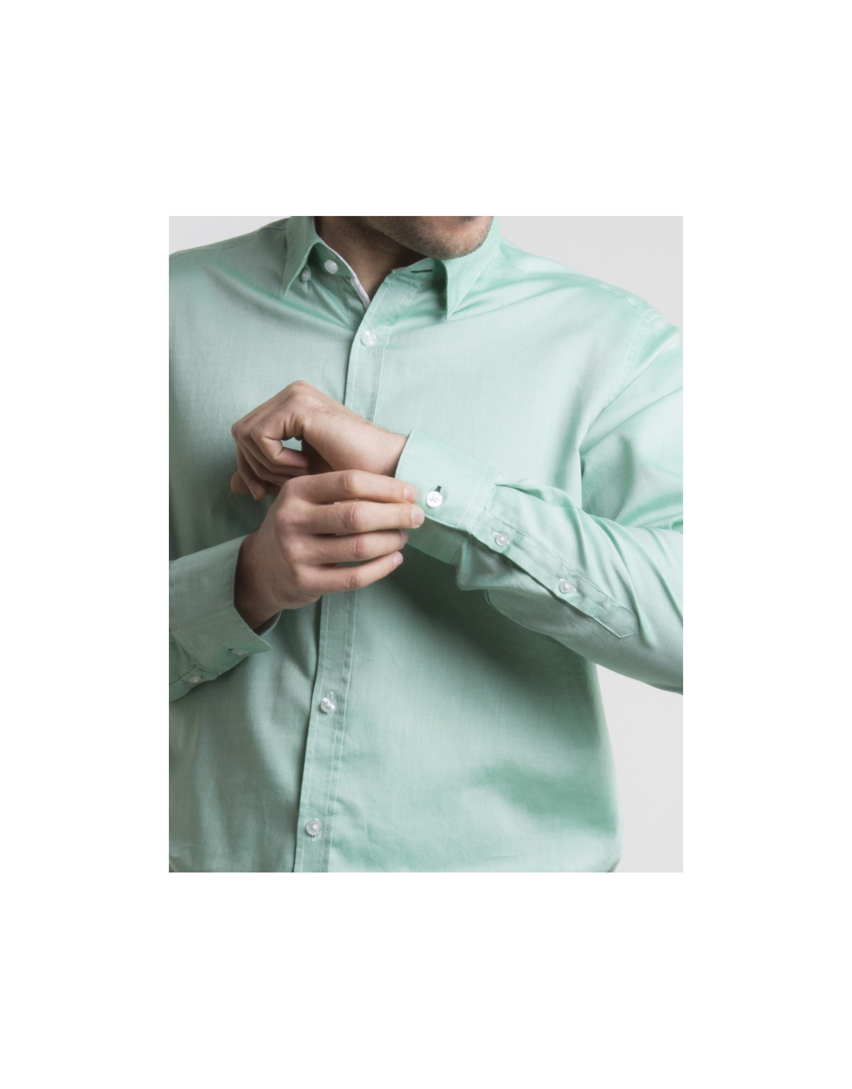 Camisa Oxford verde
