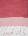 Red fringed scarf