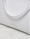 White Romeo satchel bag