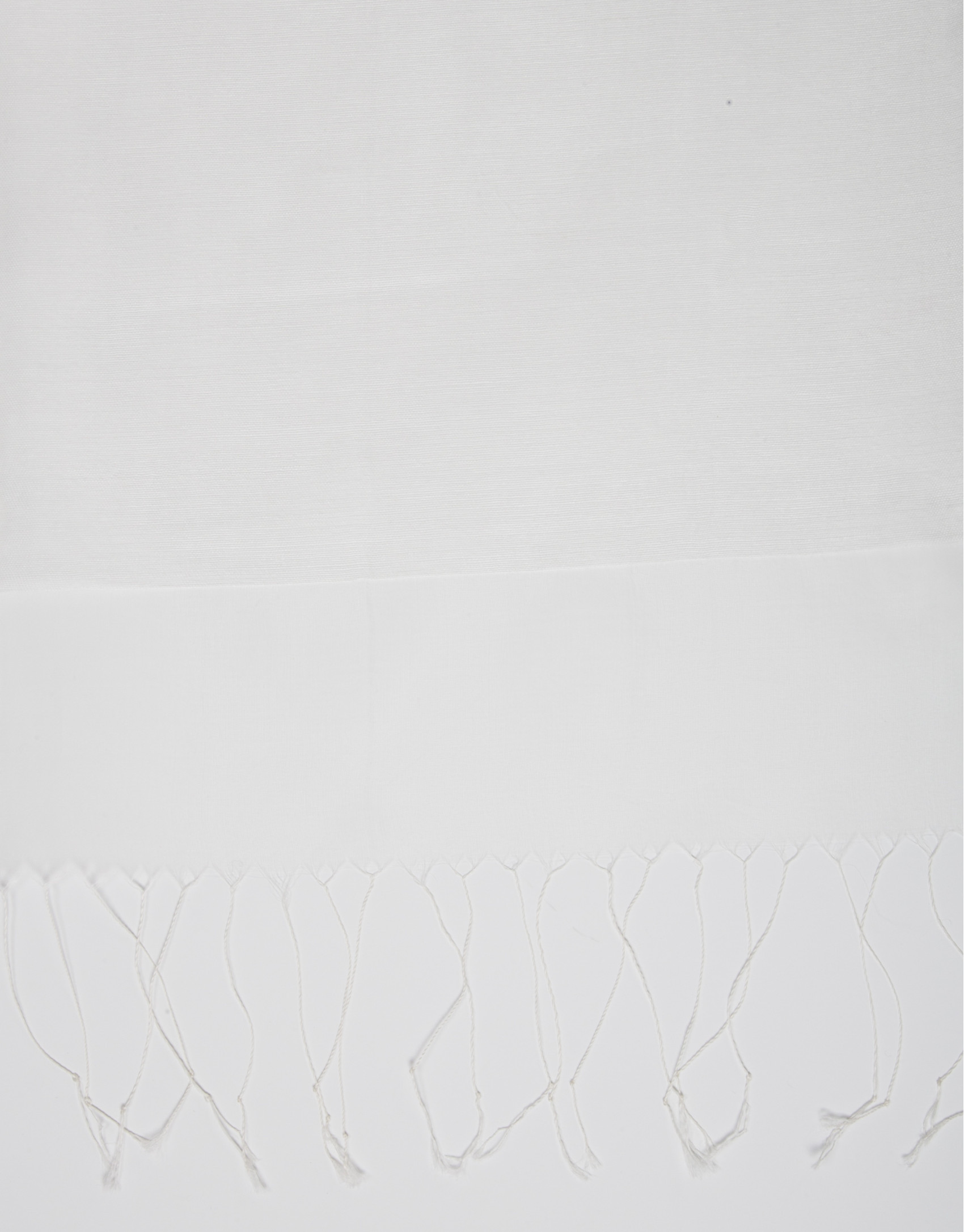 Ivory fringed scarf