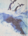 Foulard estampado azul