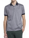 Pin-striped polo shirt 