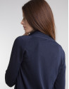 Chaqueta punto fluida azul