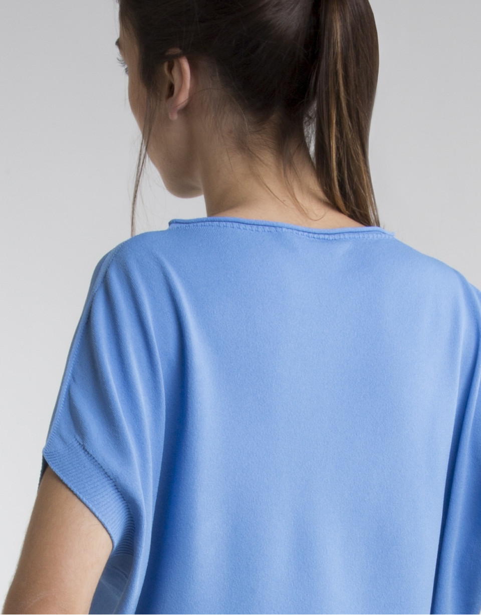 Blue loose sweater