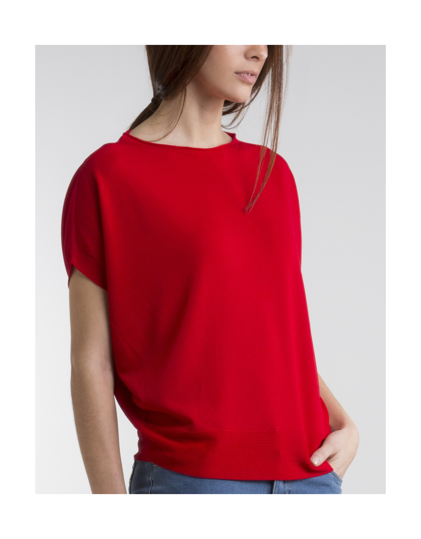 Jersey fluido rojo