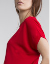 Red loose sweater