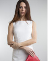 Vestido recto blanco