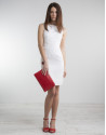 White straight dress
