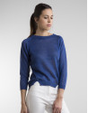 Blue knit sweater