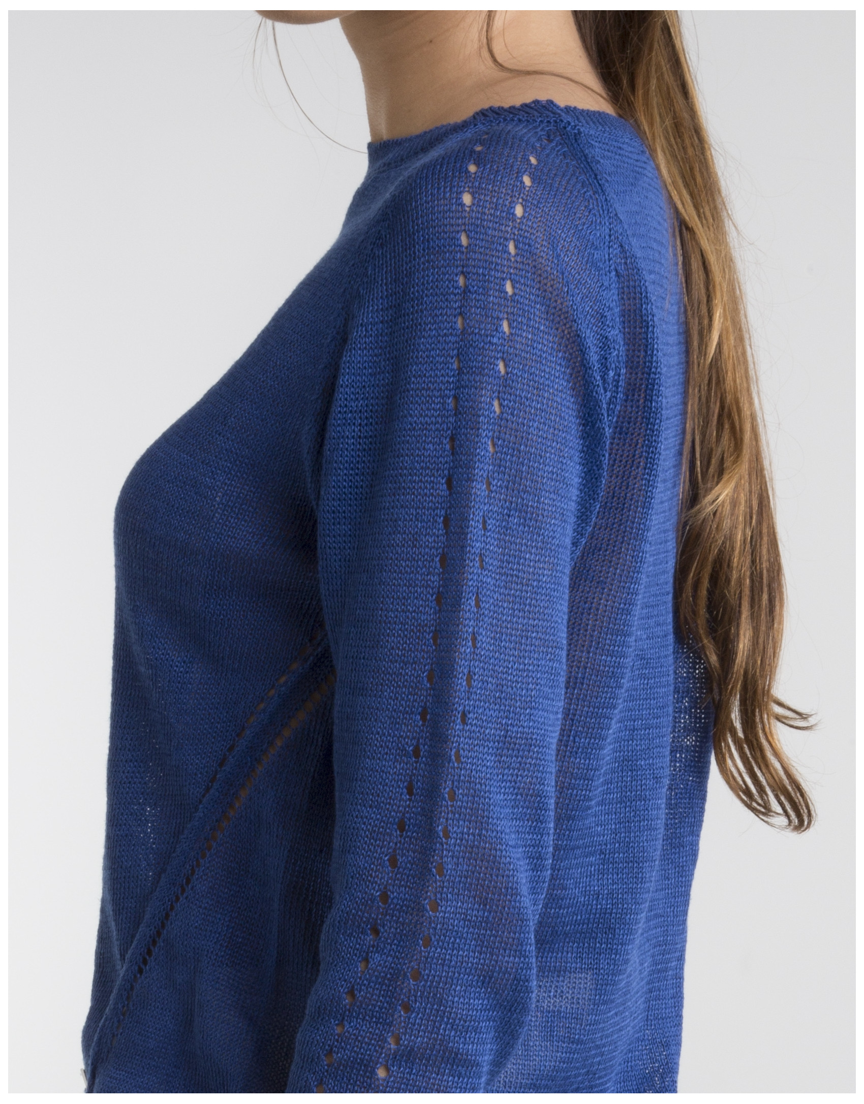 Blue knit sweater