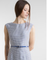 Vestido recto azul