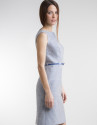 Vestido recto azul