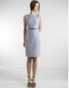 Vestido recto azul
