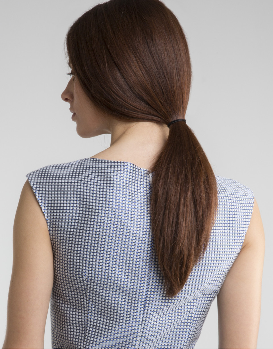 Vestido recto azul