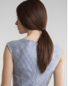 Vestido recto azul