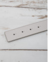 Natural leather belt