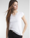 White crocheted top
