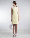 Vestido recto amarillo