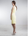 Vestido recto amarillo