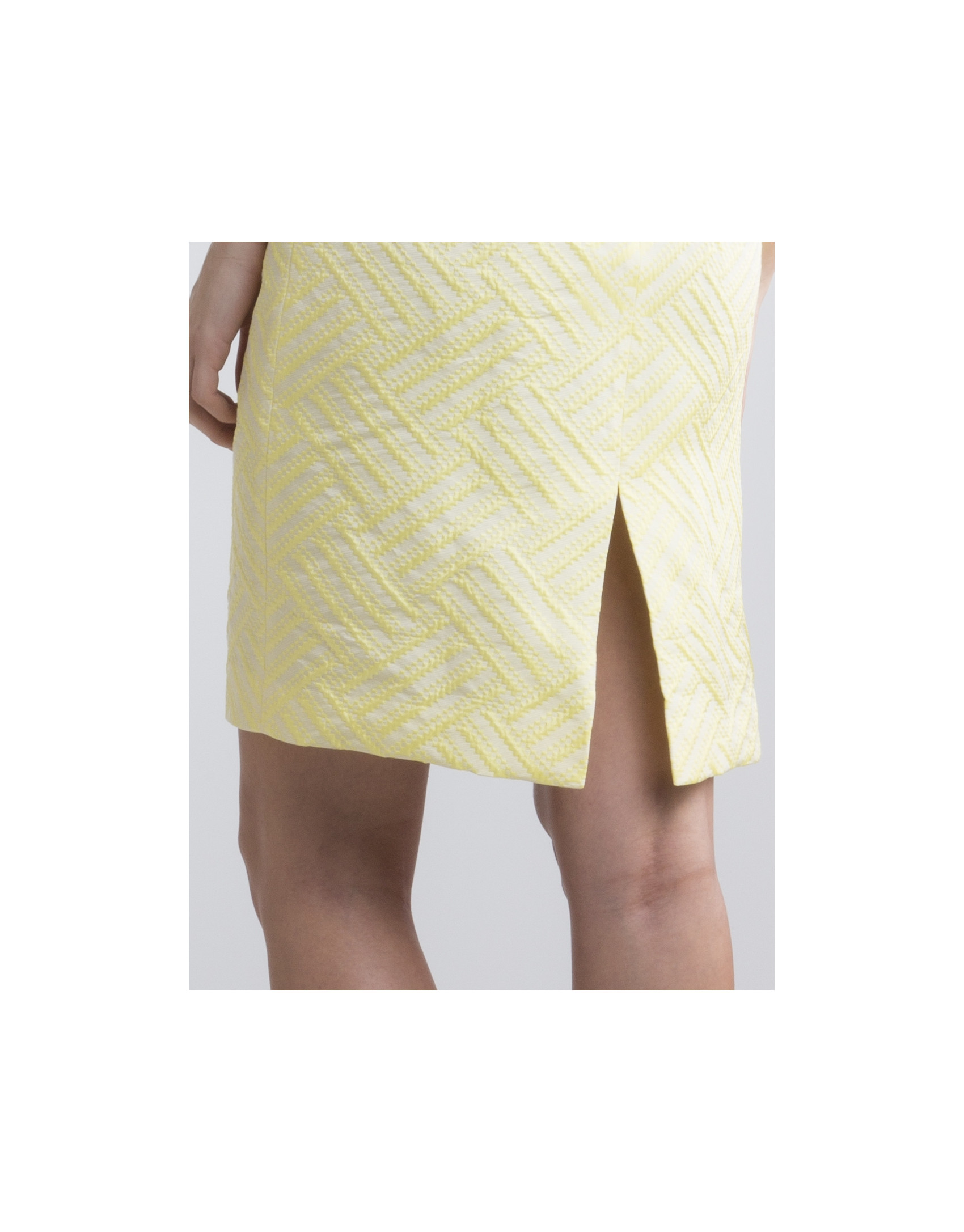 Vestido recto amarillo