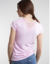 Pink crocheted top