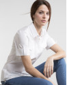 Camisa blanca manga corta