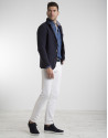 Chaqueta de punto marino