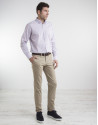Beige cotton chino pants