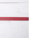 Red leather belt