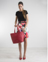 Floral print skirt