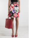 Floral print skirt