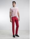 Red chino pants