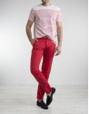 Red chino pants